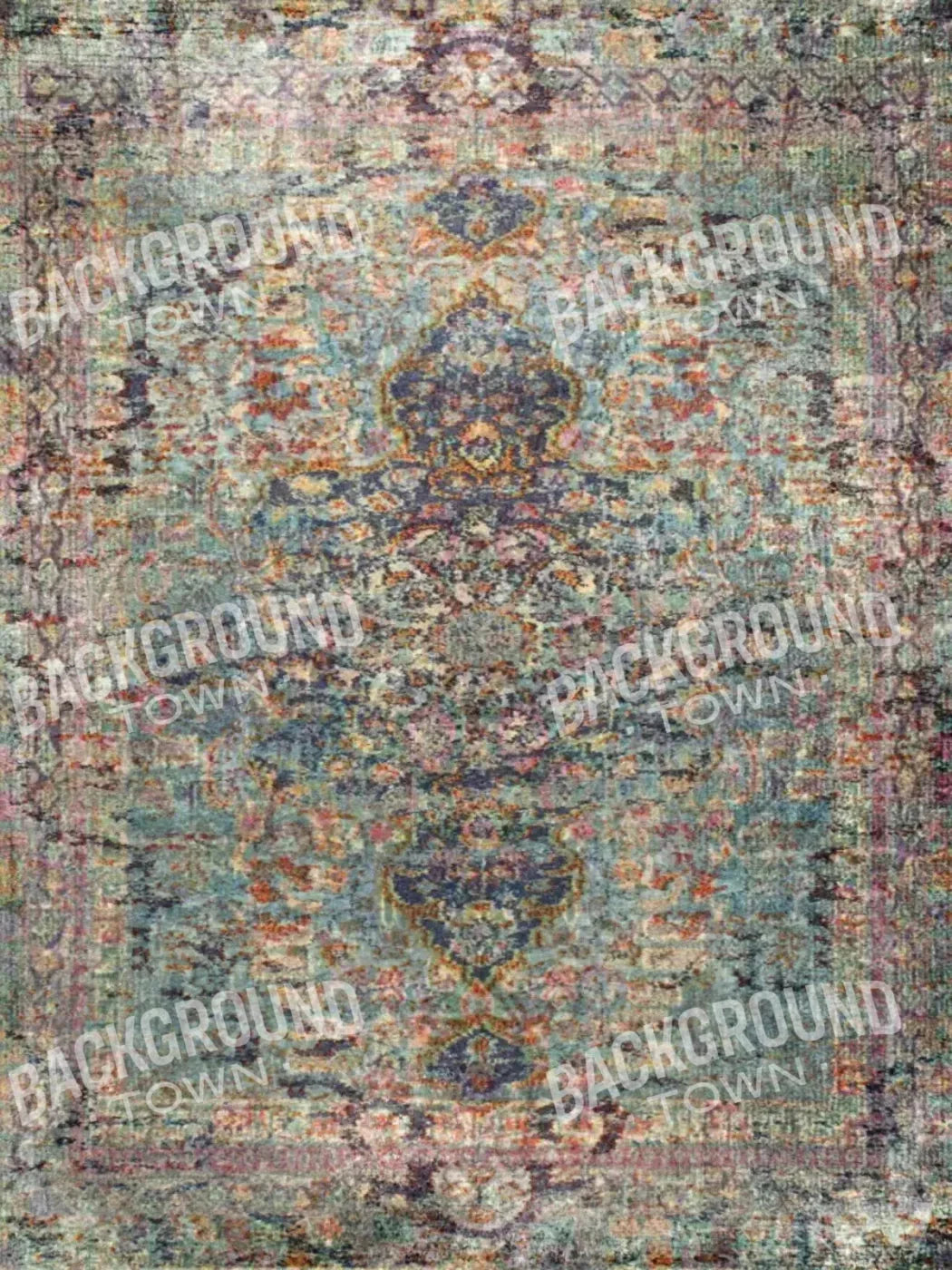 Boho Garden Rubbermat Floor 5X7 ( 60 X 84 Inch )