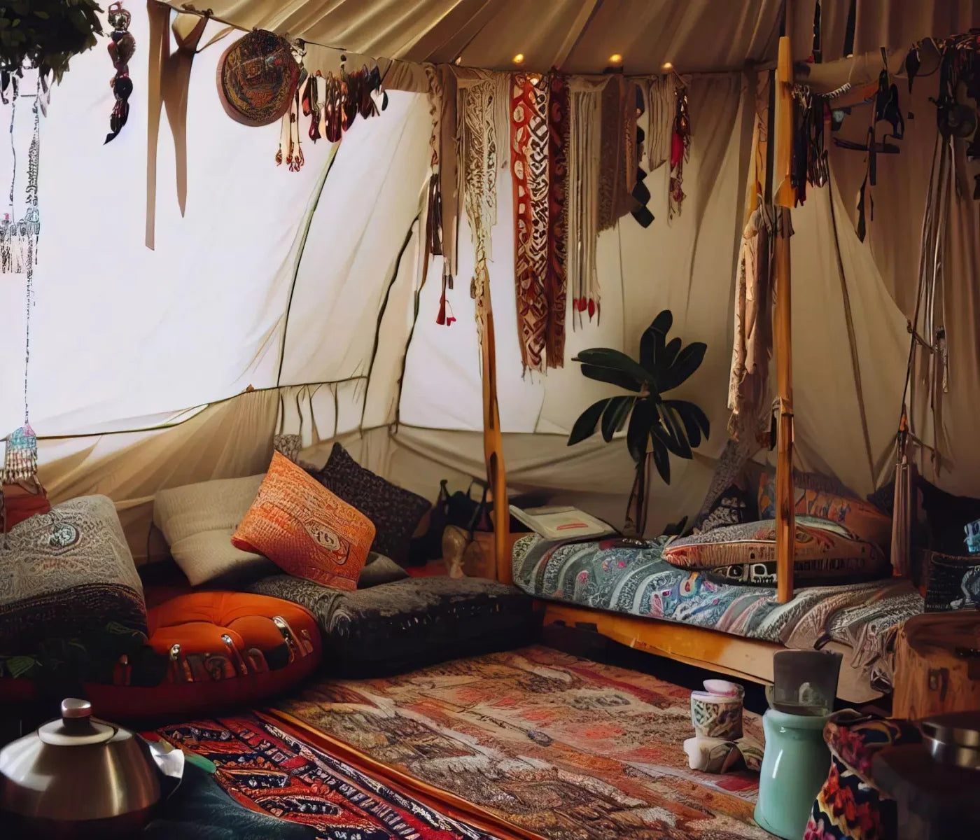 Boho Hut 12X10 Ultracloth ( 144 X 120 Inch ) Backdrop