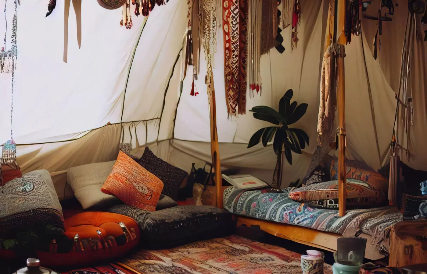 Boho Hut 12X8 Ultracloth ( 144 X 96 Inch ) Backdrop