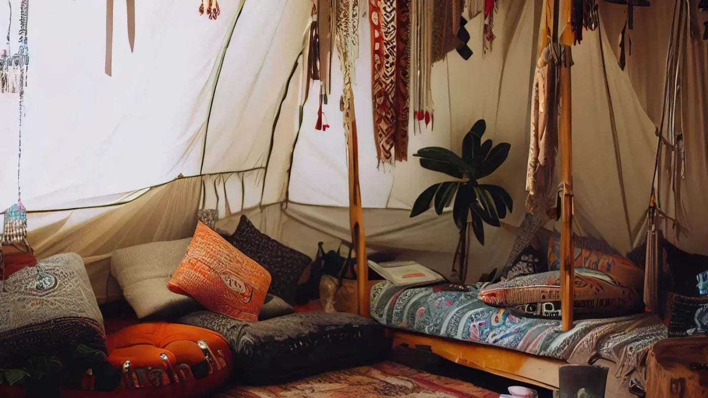 Boho Hut 14X8 Ultracloth ( 168 X 96 Inch ) Backdrop