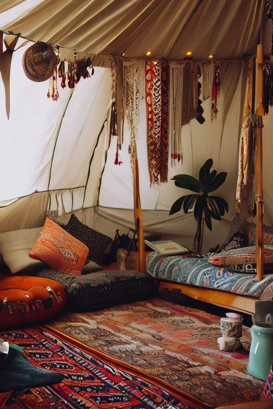 Boho Hut 5X8 Ultracloth ( 60 X 96 Inch ) Backdrop