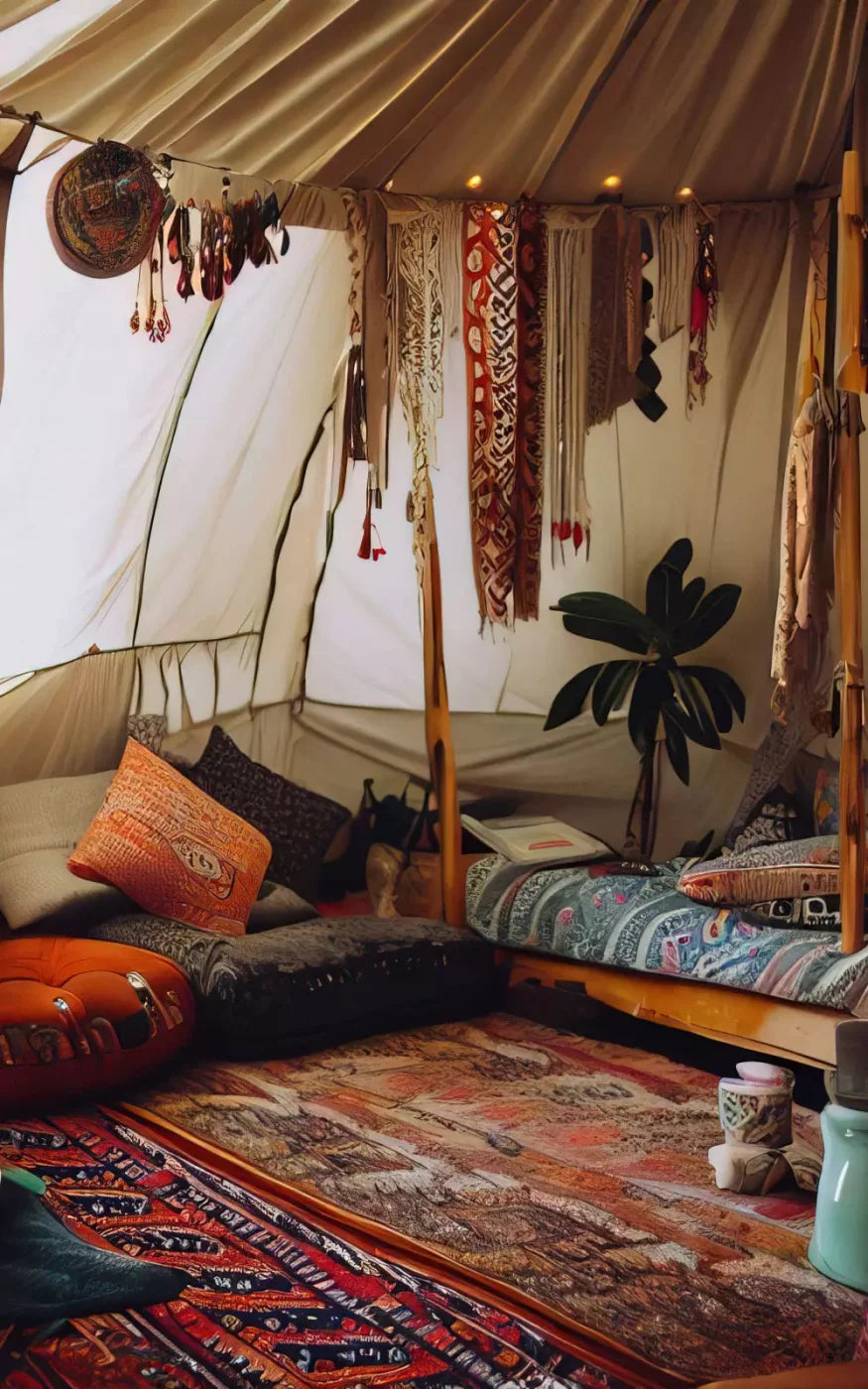 Boho Hut 9X14 Ultracloth ( 108 X 168 Inch ) Backdrop