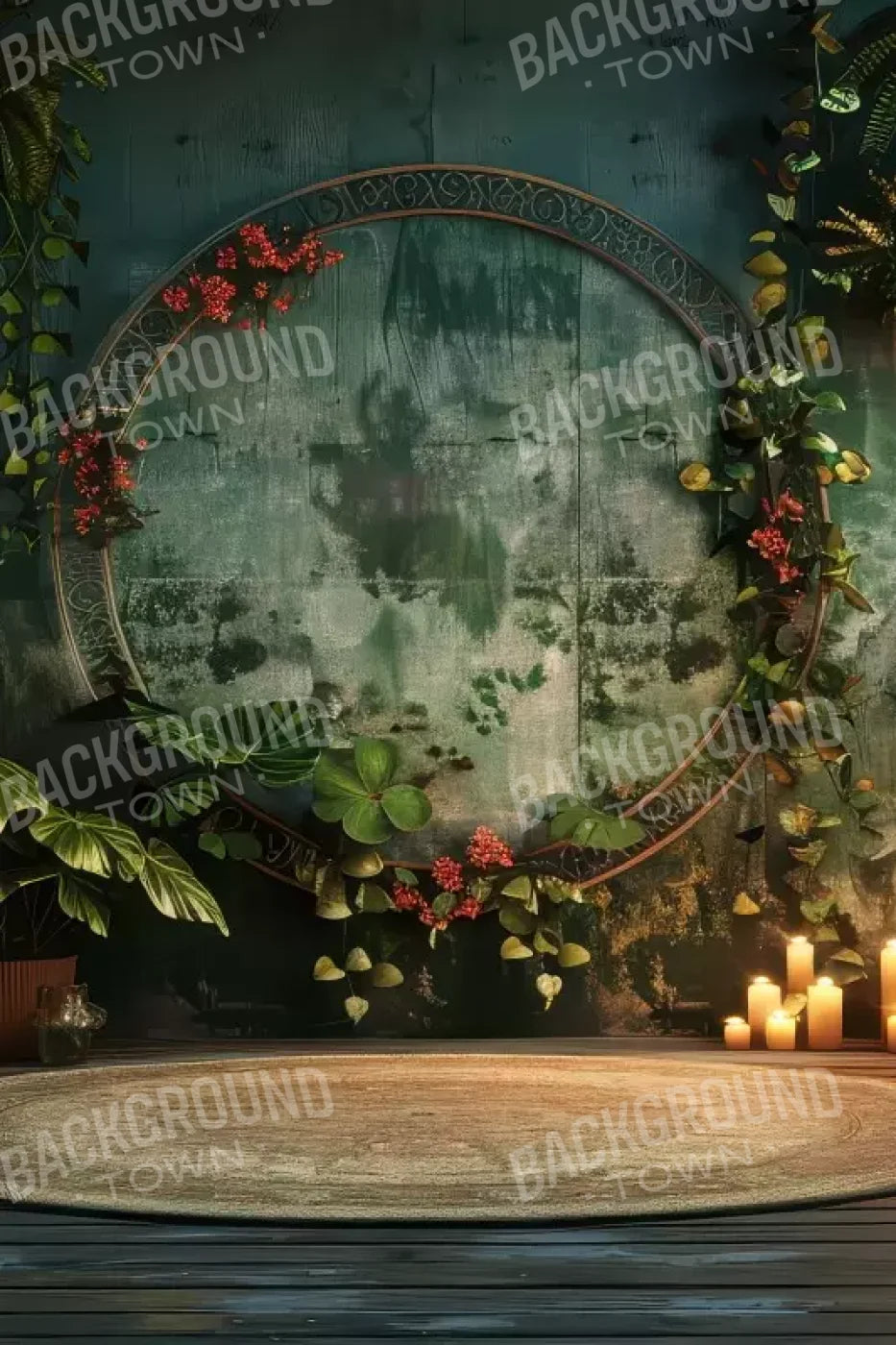 Boho Wall 8’X12’ Ultracloth (96 X 144 Inch) Backdrop