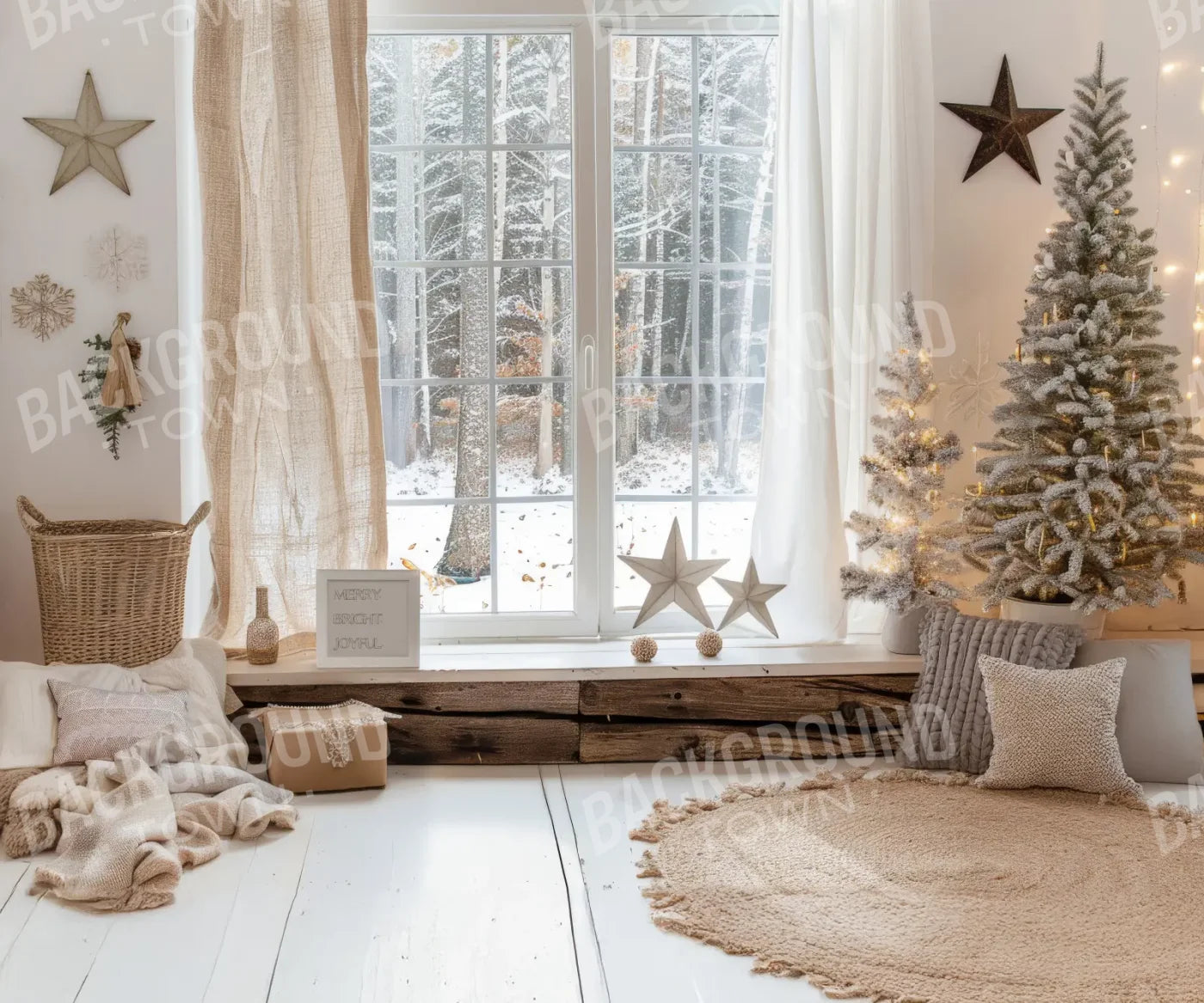 BohoChristmas 12’x10’ UltraCloth (144 x 120 inch) Backdrop