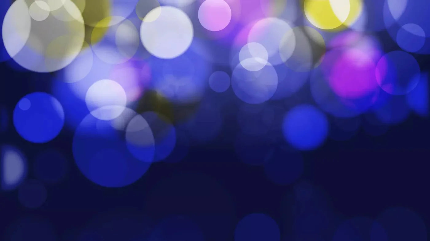 Bokeh Blue 14X8 Ultracloth ( 168 X 96 Inch ) Backdrop