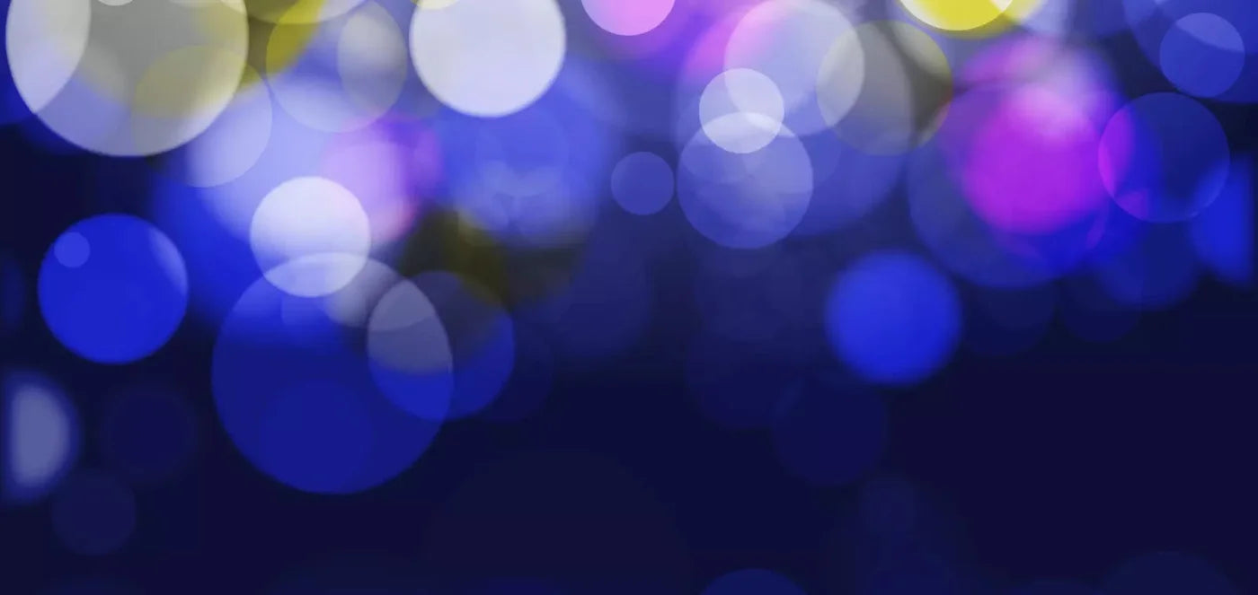 Bokeh Blue 16X8 Ultracloth ( 192 X 96 Inch ) Backdrop