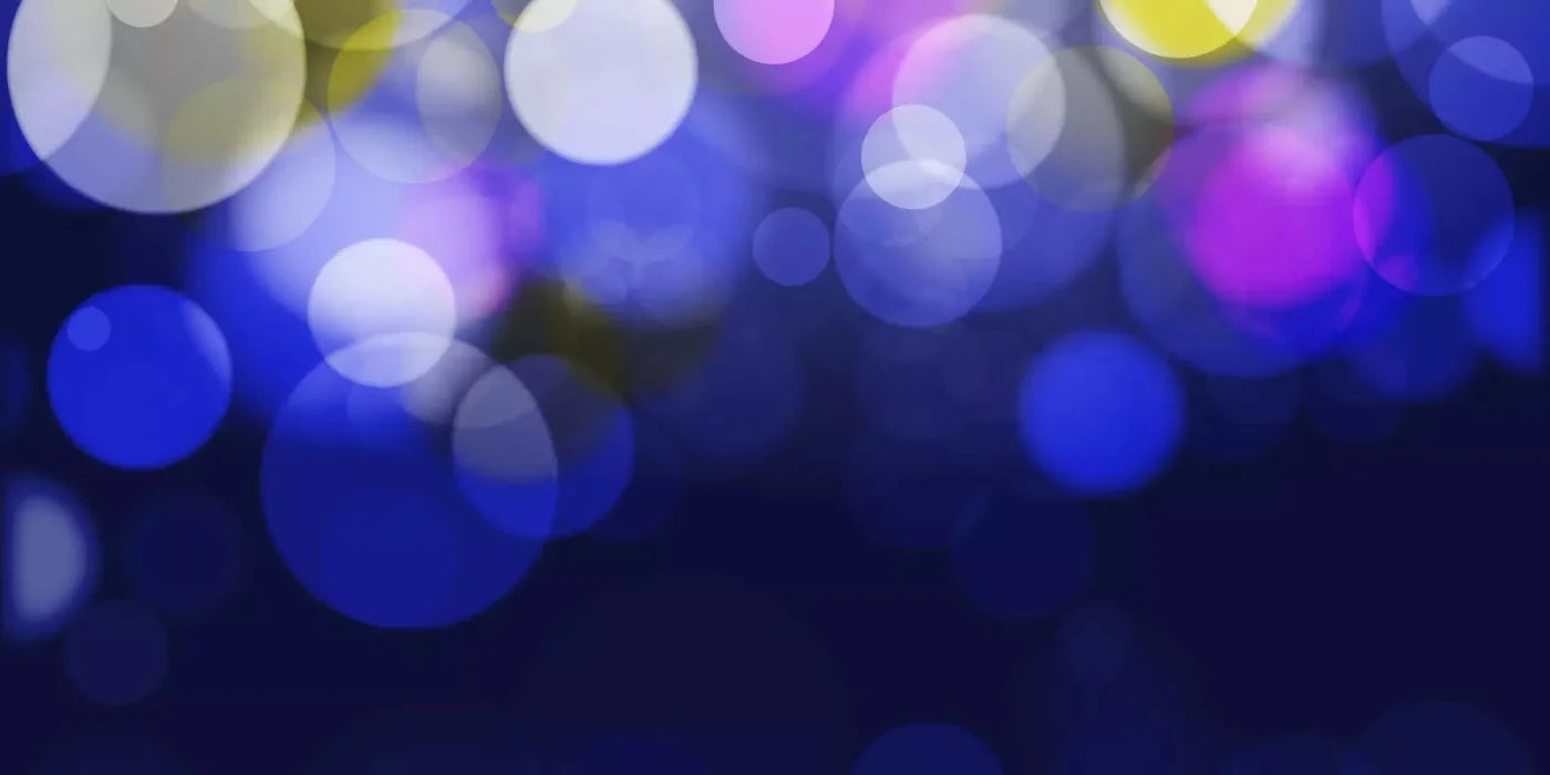 Bokeh Blue 20X10 Ultracloth ( 240 X 120 Inch ) Backdrop