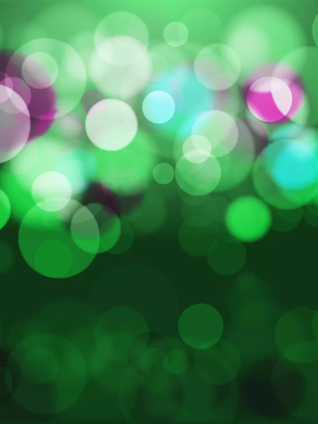 Bokeh Green 5X68 Fleece ( 60 X 80 Inch ) Backdrop