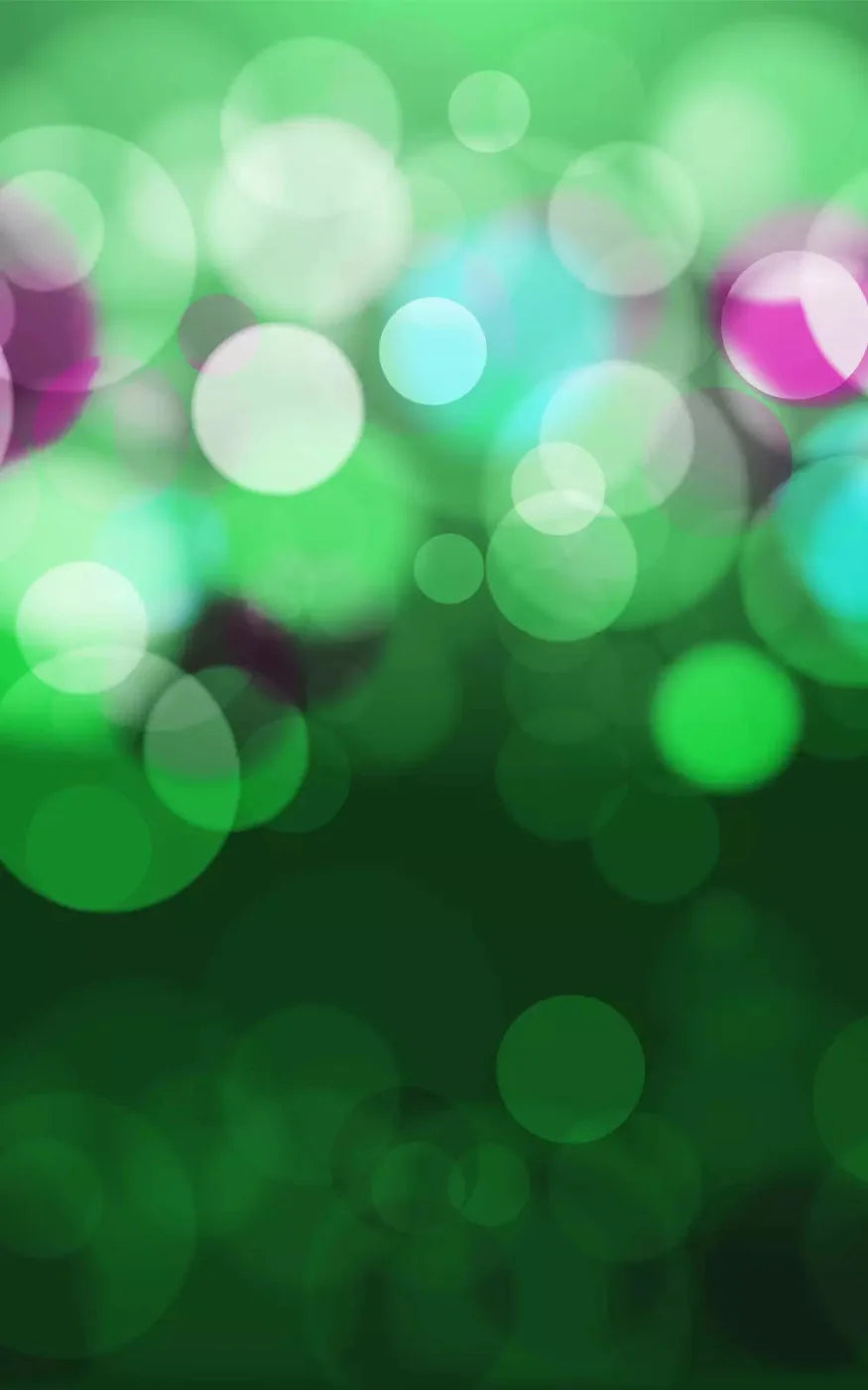 Bokeh Green 9X14 Ultracloth ( 108 X 168 Inch ) Backdrop