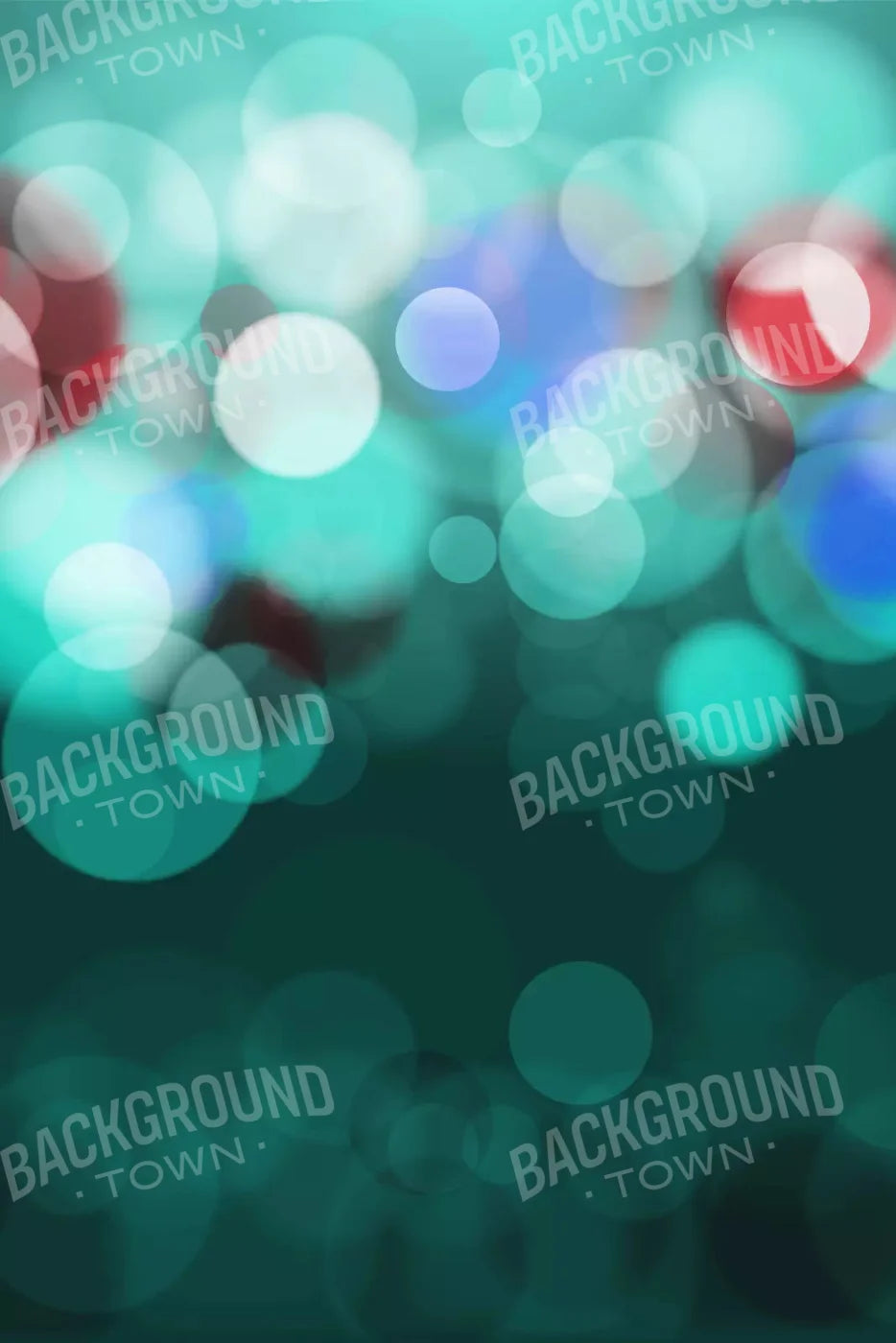 Bokeh Turquoise 5X8 Ultracloth ( 60 X 96 Inch ) Backdrop