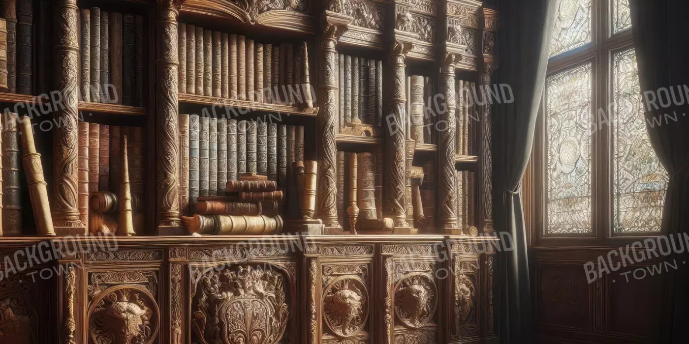 Book Keeper Shelf 16’X8’ Ultracloth (192 X 96 Inch) Backdrop