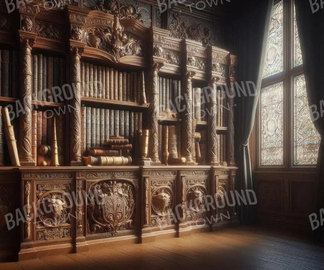 Book Keeper Shelf 5’X4’2 Fleece (60 X 50 Inch) Backdrop