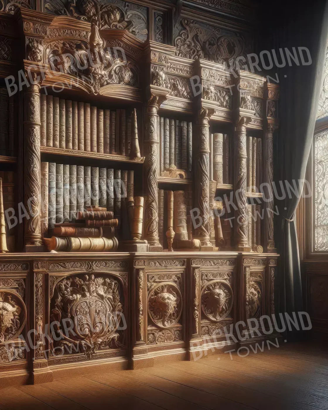 Book Keeper Shelf 8’X10’ Fleece (96 X 120 Inch) Backdrop