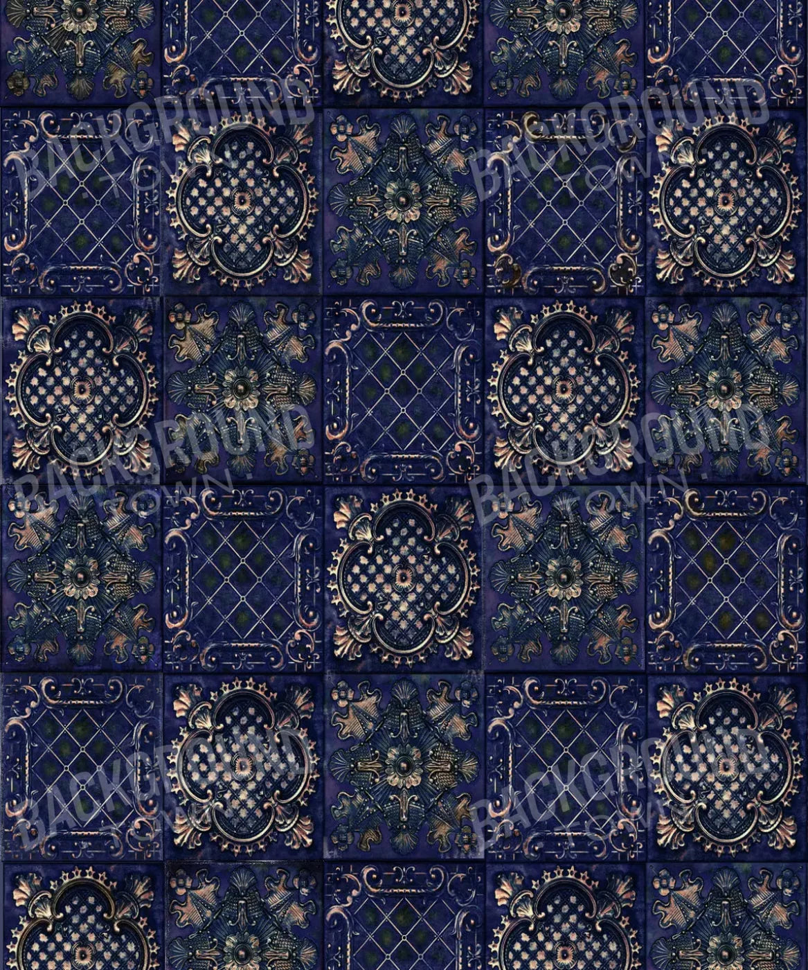 Blue Steel and Metal Backdrop for Photography