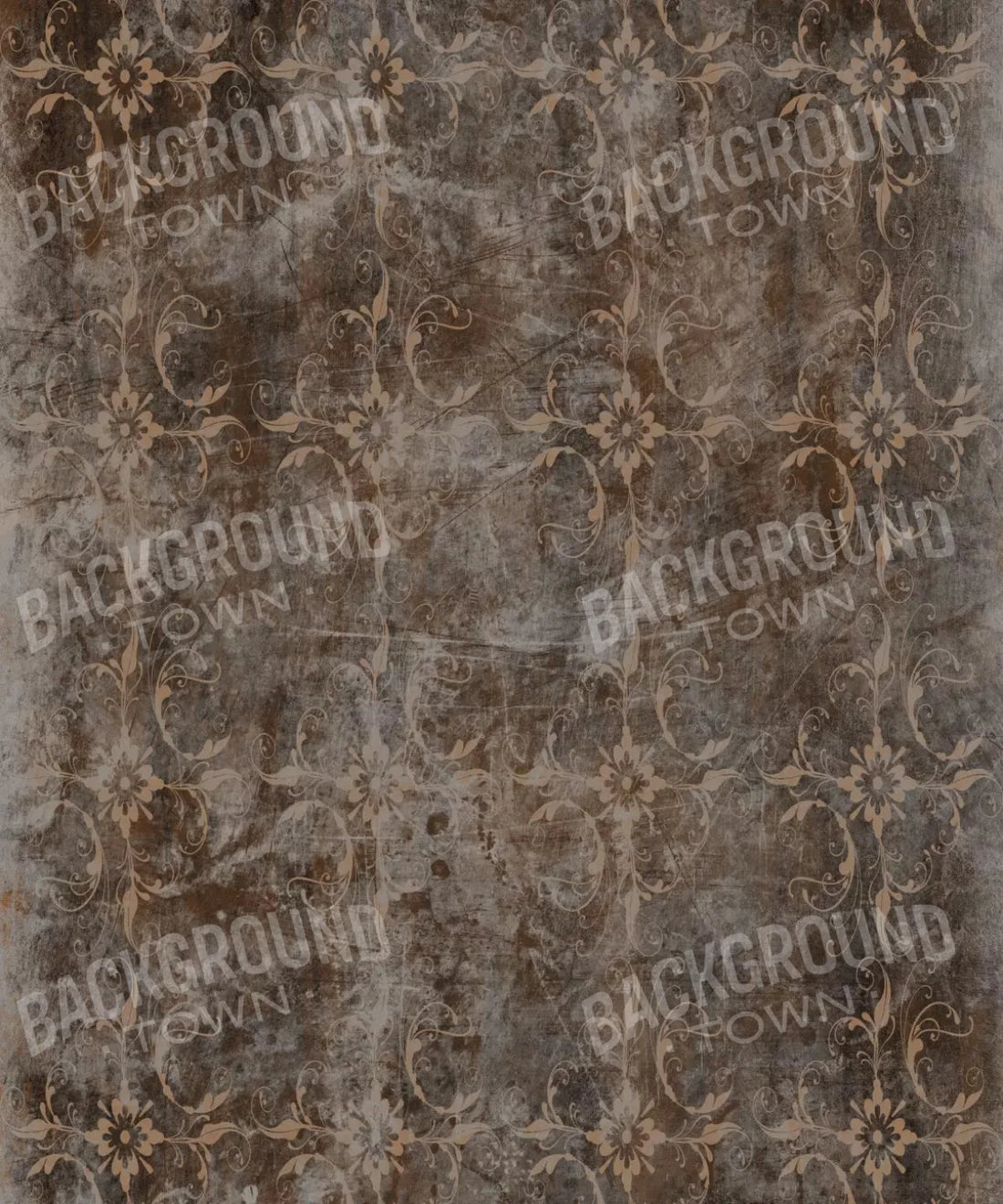 Brown Damask Backdrop for Photography