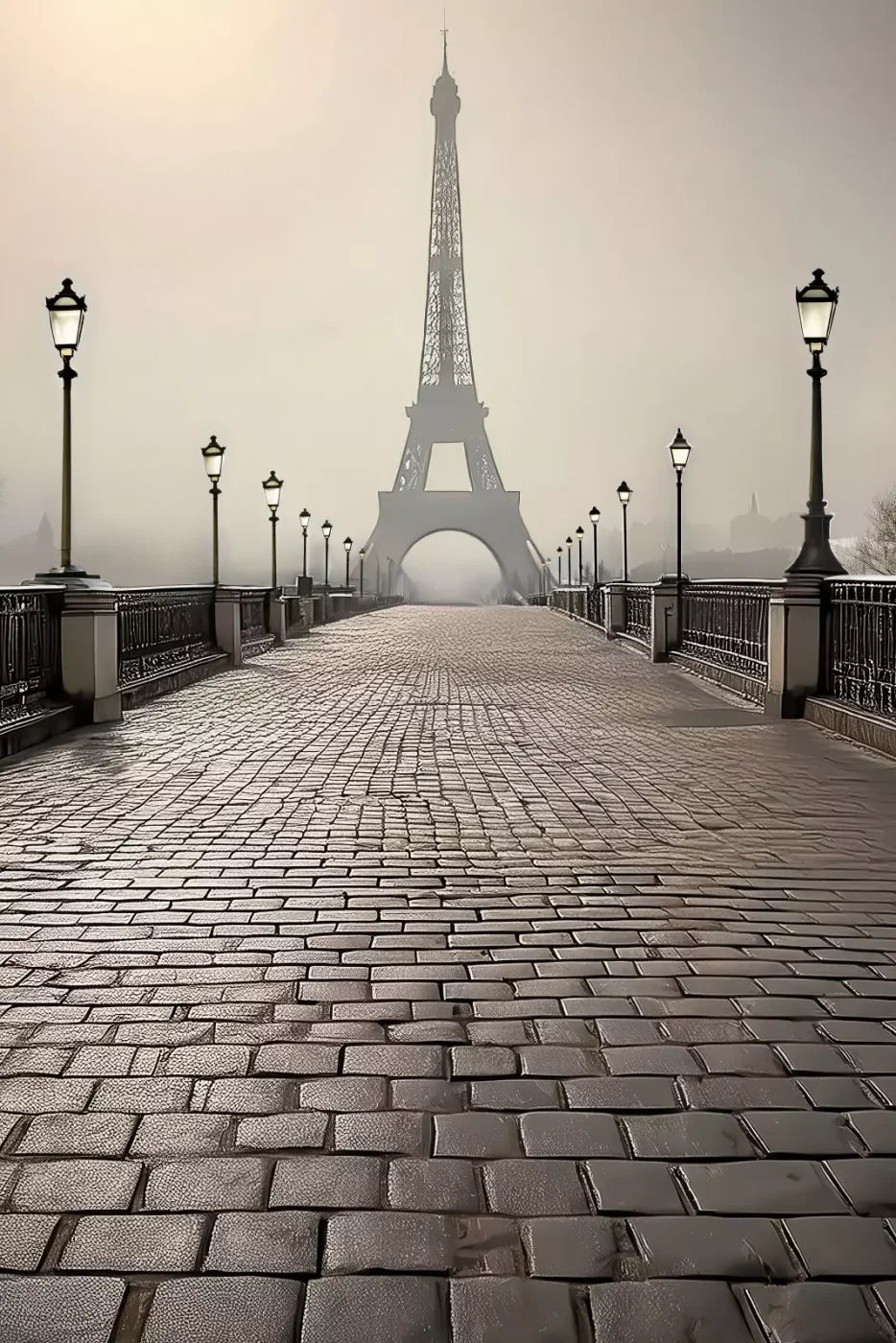 Bridge to Paris 8’x12’ UltraCloth (96 x 144 inch) Backdrop