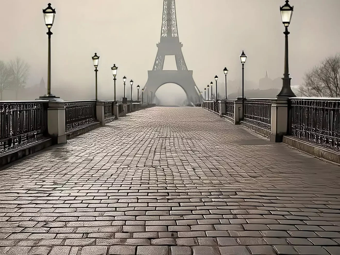 Bridge to Paris Backdrop