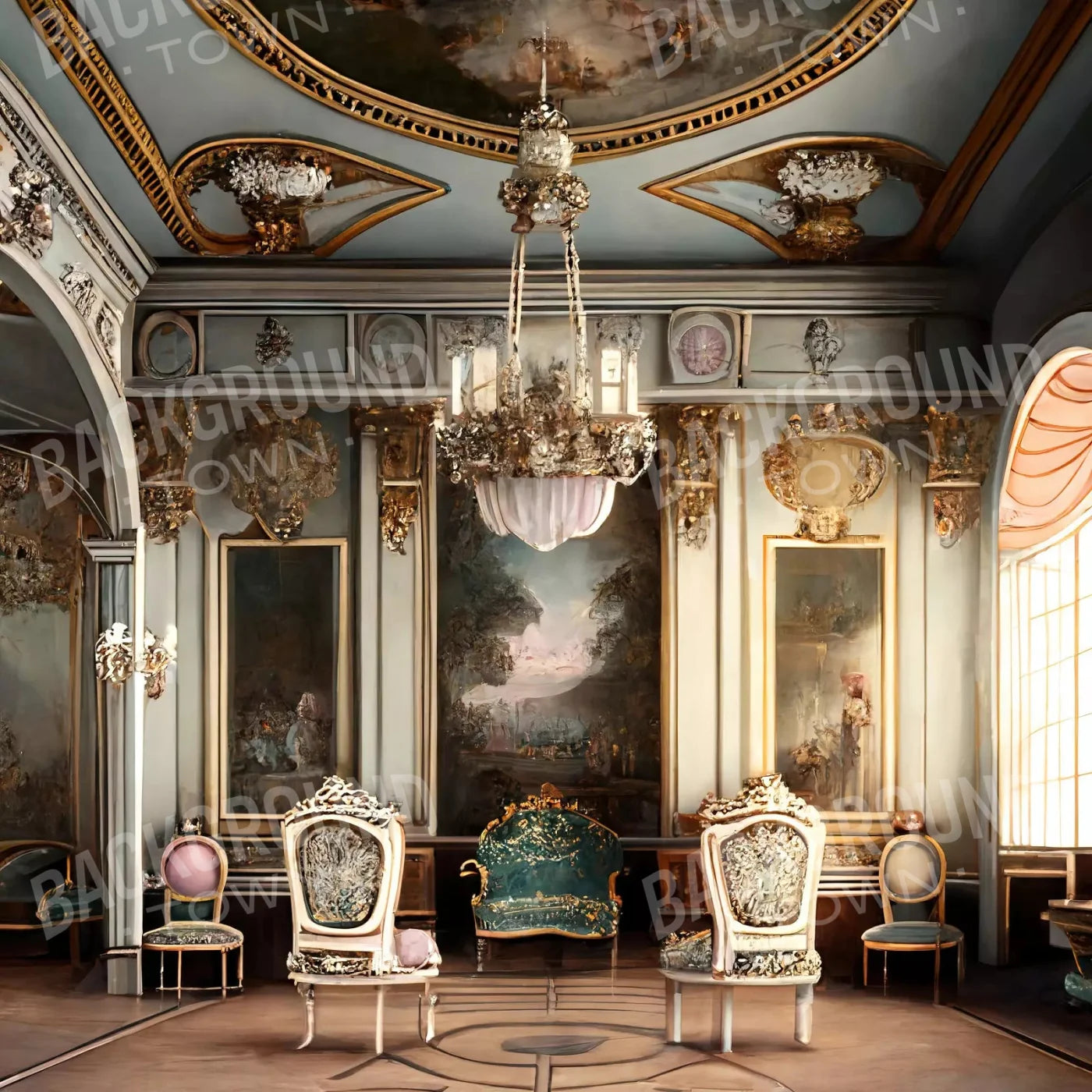 Bridgerton Iii 8X8 Fleece ( 96 X Inch ) Backdrop