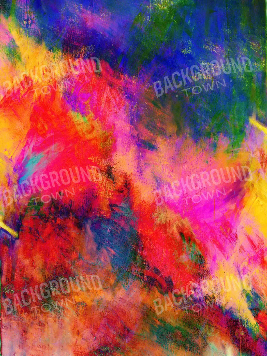 Bright Abstract 5X68 Fleece ( 60 X 80 Inch ) Backdrop