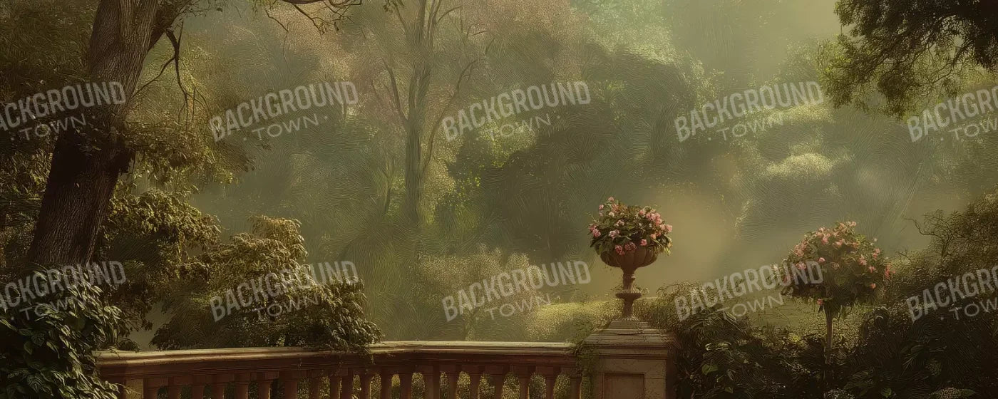 Bright Victorian Courtyard 20’X8’ Ultracloth (240 X 96 Inch) Backdrop
