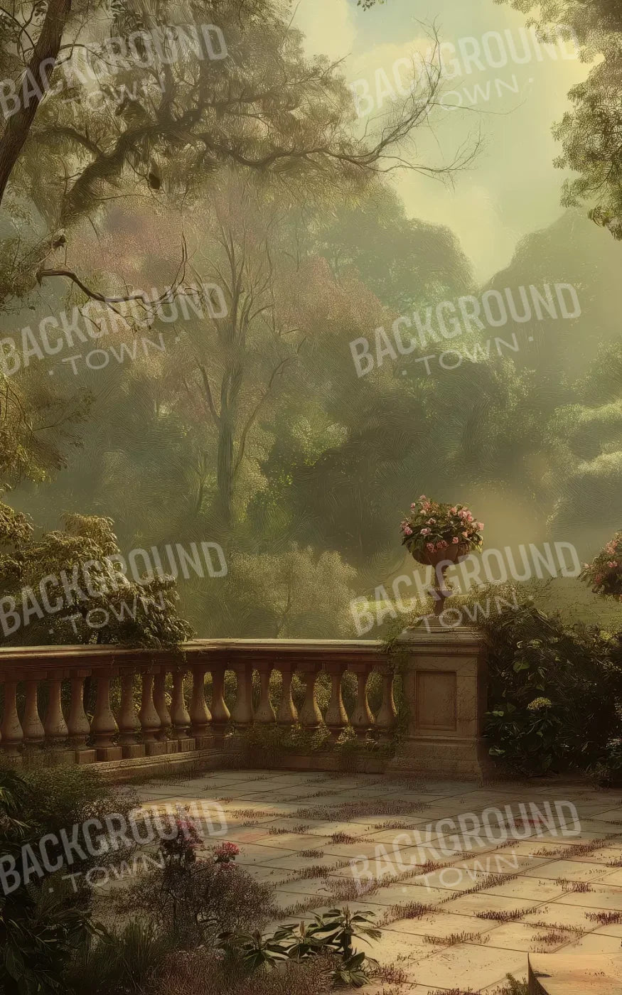 Bright Victorian Courtyard 5’X8’ Ultracloth (60 X 96 Inch) Backdrop