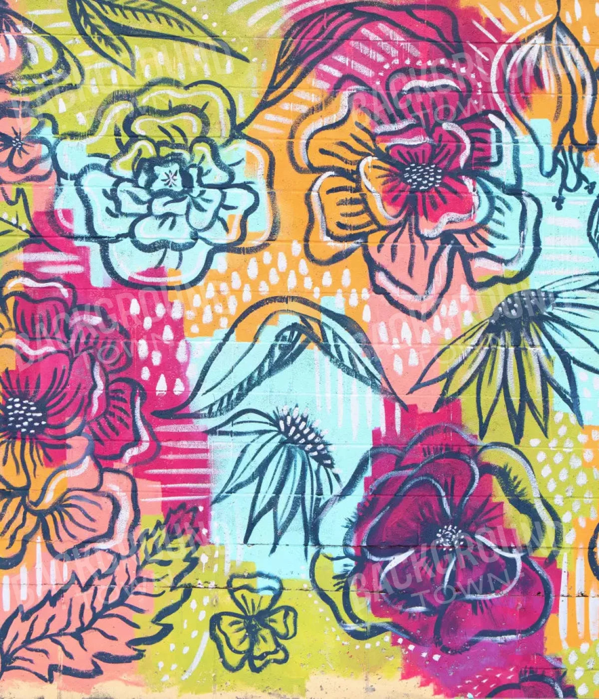 Bright Wall Mural 10X12 Ultracloth ( 120 X 144 Inch ) Backdrop