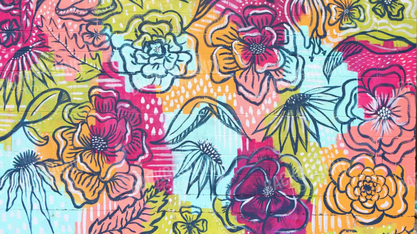 Bright Wall Mural 14X8 Ultracloth ( 168 X 96 Inch ) Backdrop