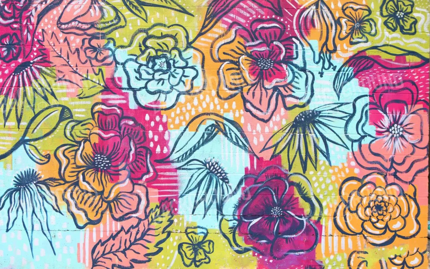 Bright Wall Mural 14X9 Ultracloth ( 168 X 108 Inch ) Backdrop