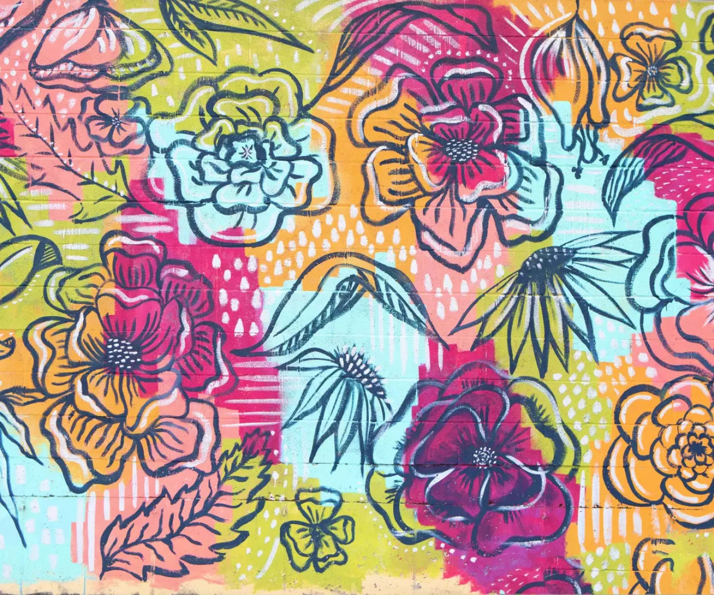 Bright Wall Mural 5X42 Fleece ( 60 X 50 Inch ) Backdrop