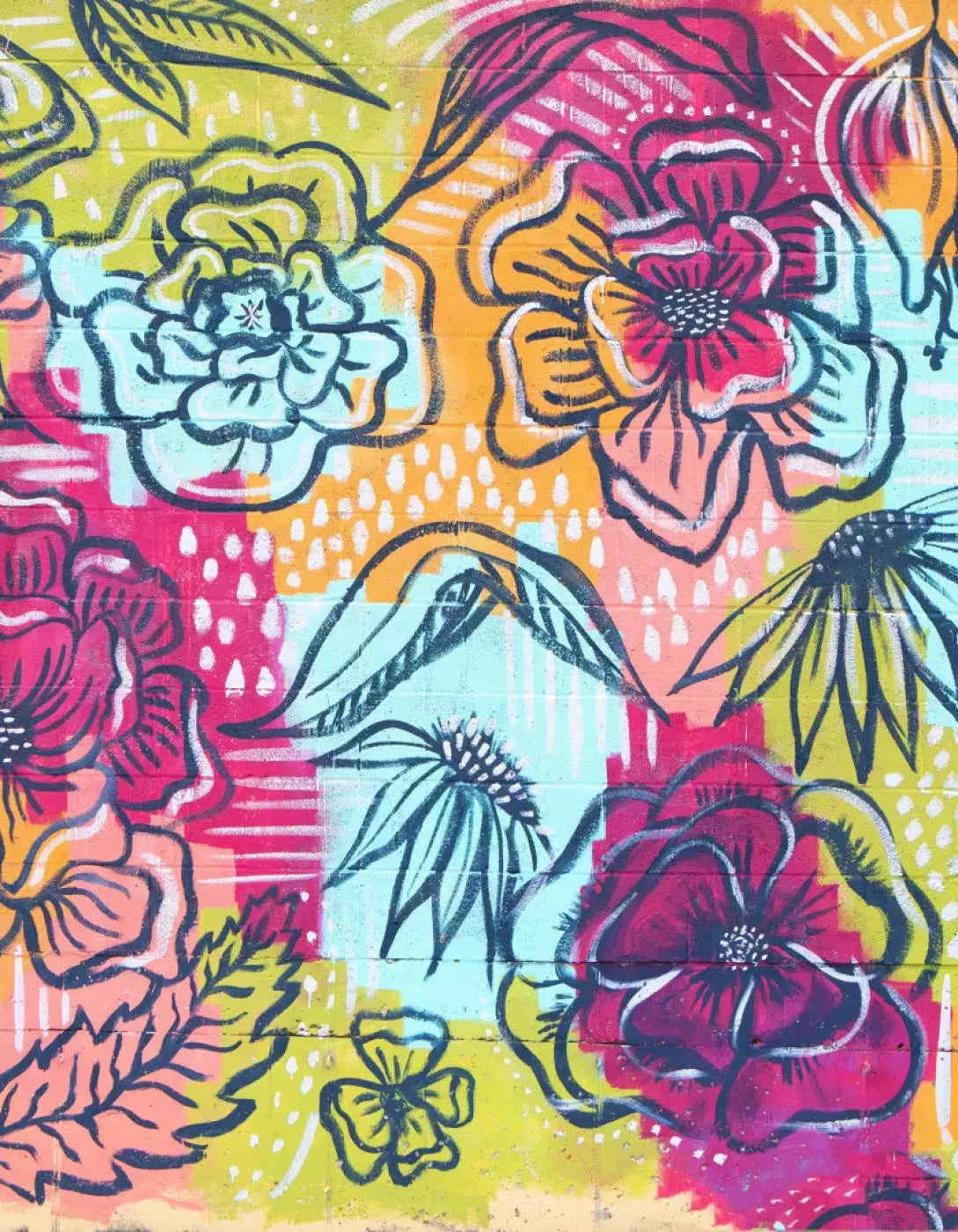 Bright Wall Mural 6X8 Fleece ( 72 X 96 Inch ) Backdrop