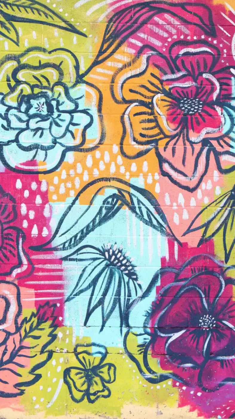 Bright Wall Mural 8X14 Ultracloth ( 96 X 168 Inch ) Backdrop