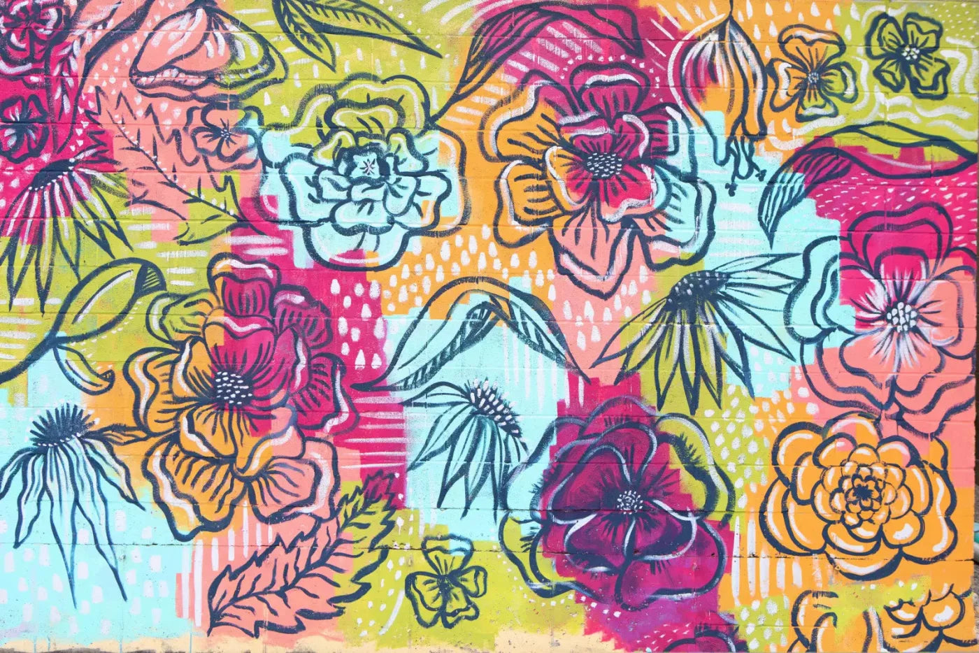 Bright Wall Mural 8X5 Ultracloth ( 96 X 60 Inch ) Backdrop