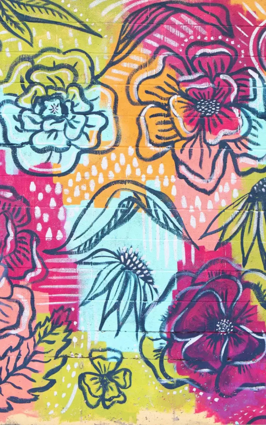 Bright Wall Mural 9X14 Ultracloth ( 108 X 168 Inch ) Backdrop