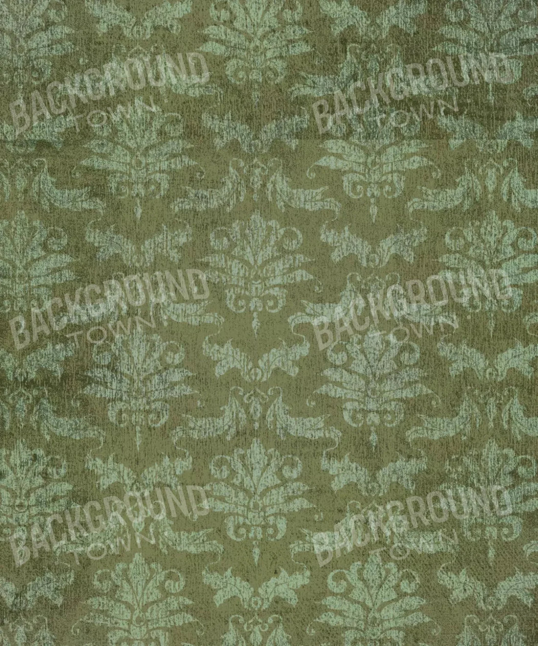 Green Damask Backdrop for Photography