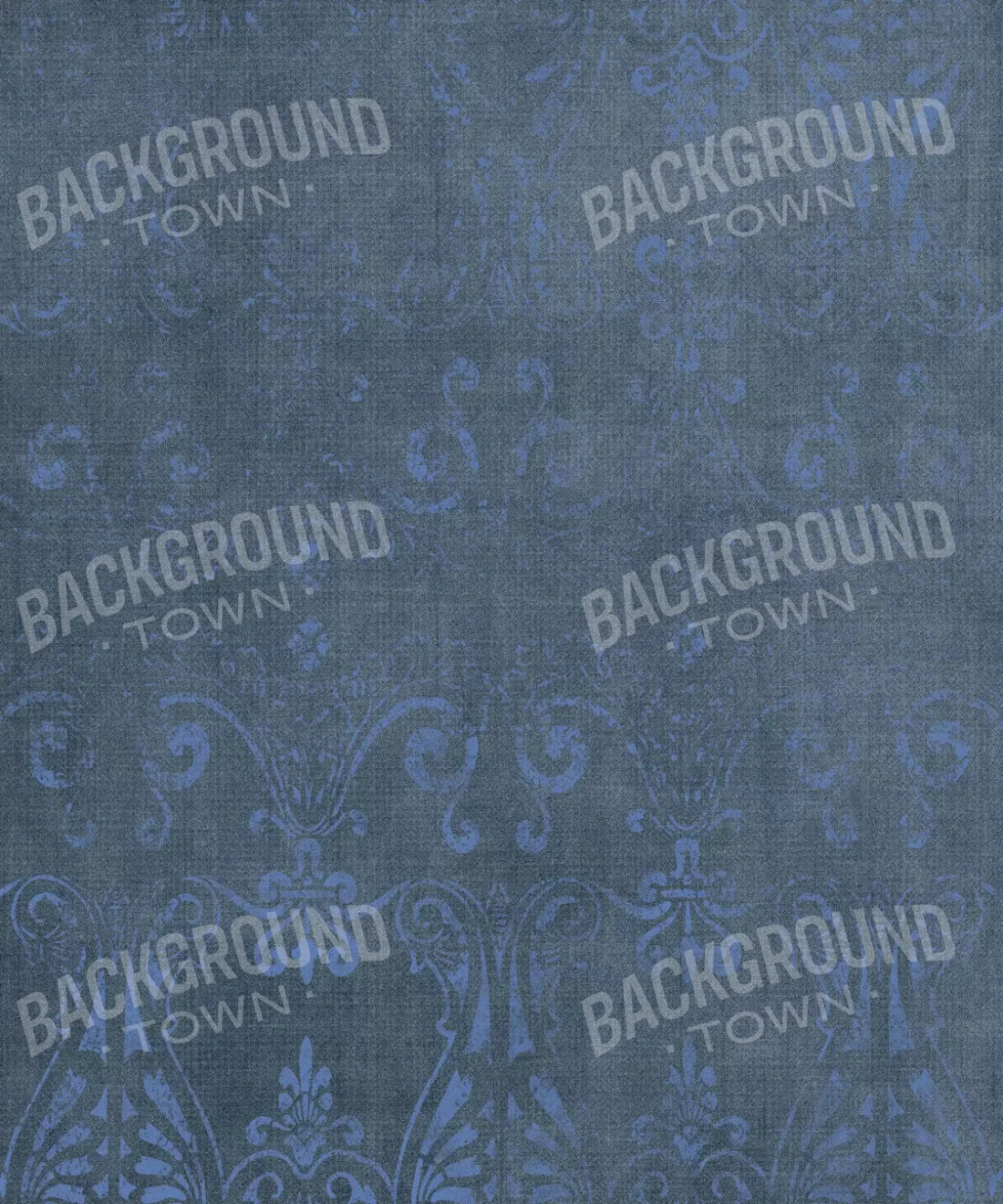 Blue Damask Backdrop for Photography