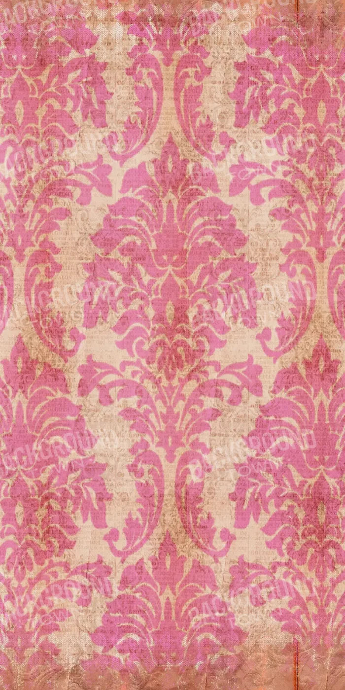 Bubblegum Damask 10X20 Ultracloth ( 120 X 240 Inch ) Backdrop
