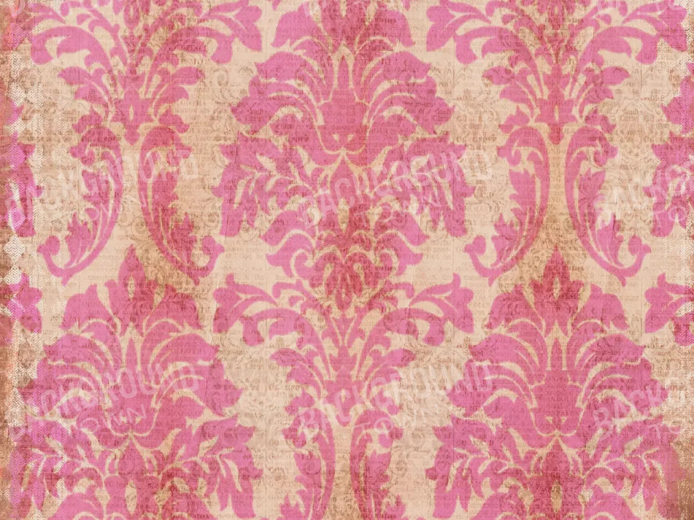 Bubblegum Damask 10X8 Fleece ( 120 X 96 Inch ) Backdrop
