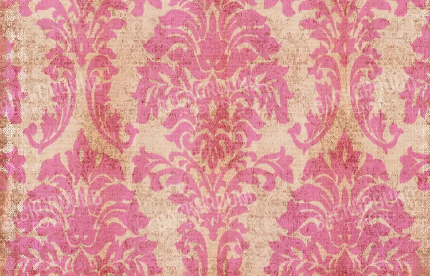 Bubblegum Damask 12X8 Ultracloth ( 144 X 96 Inch ) Backdrop