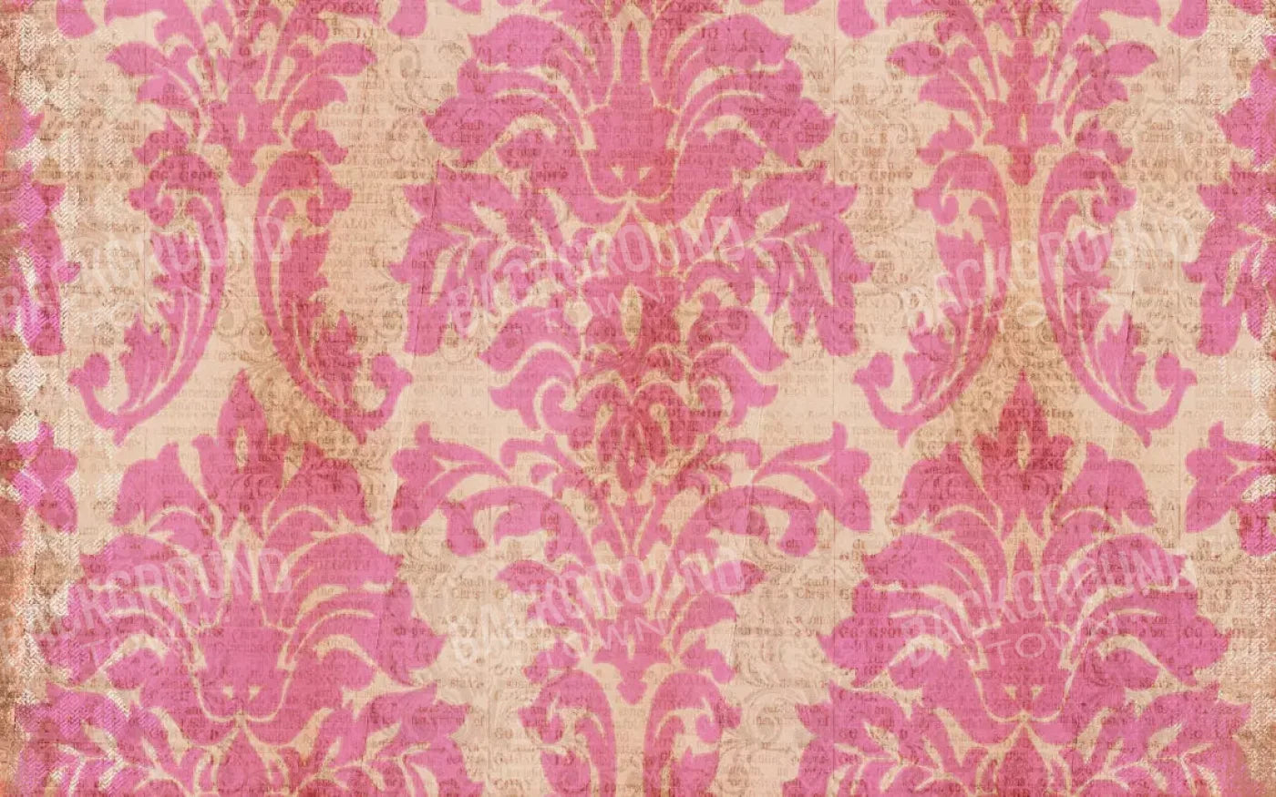 Bubblegum Damask 14X9 Ultracloth ( 168 X 108 Inch ) Backdrop