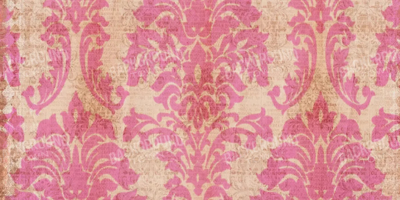 Bubblegum Damask 20X10 Ultracloth ( 240 X 120 Inch ) Backdrop