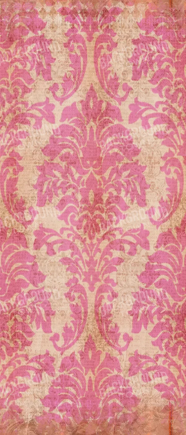 Bubblegum Damask 5X12 Ultracloth For Westcott X-Drop ( 60 X 144 Inch ) Backdrop