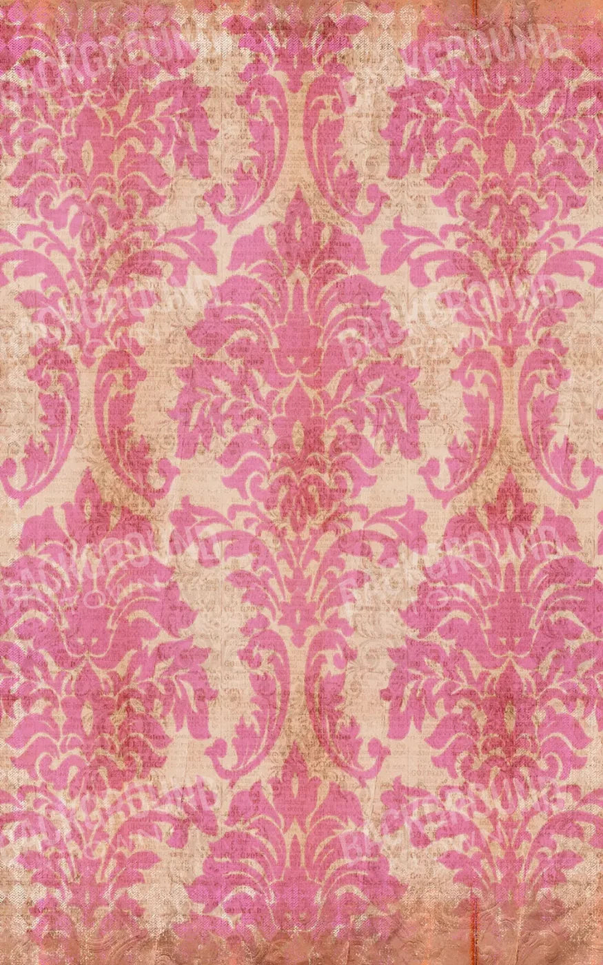 Bubblegum Damask 9X14 Ultracloth ( 108 X 168 Inch ) Backdrop