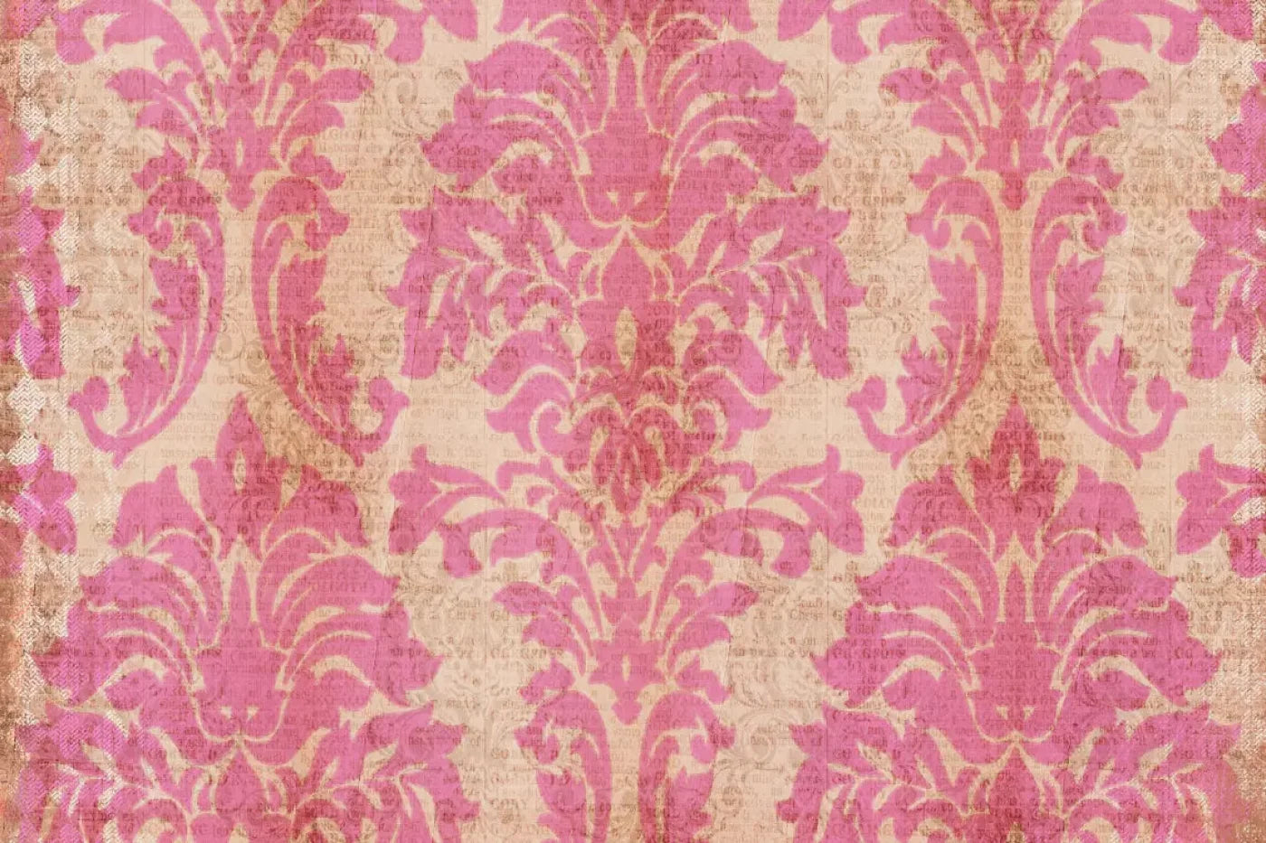 Bubblegum Damask 5X4 Rubbermat Floor ( 60 X 48 Inch ) Backdrop