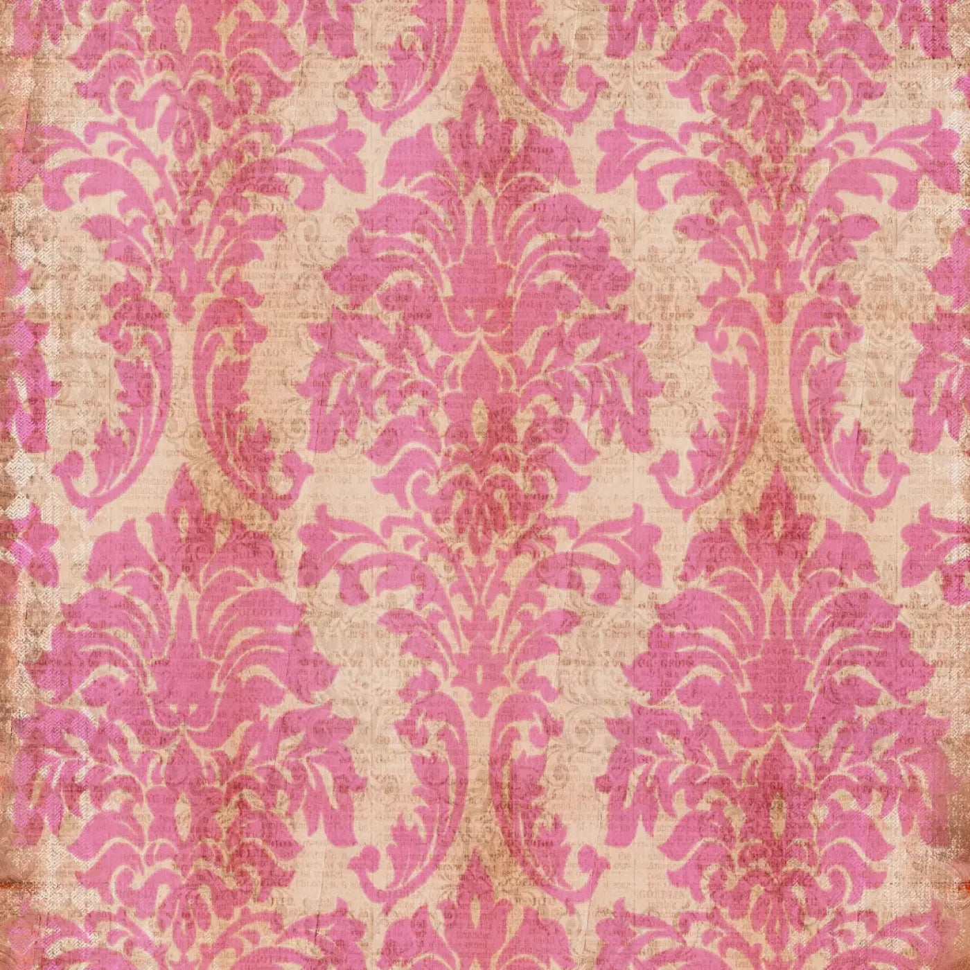 Bubblegum Damask 5X5 Rubbermat Floor ( 60 X Inch ) Backdrop