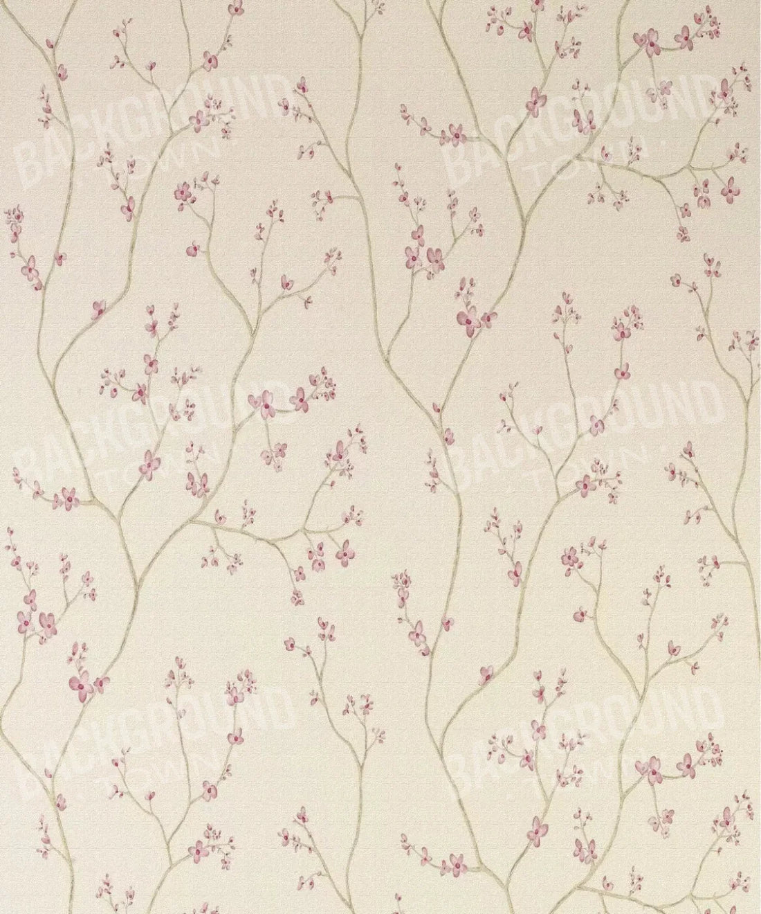 Beige Floral Backdrop for Photography