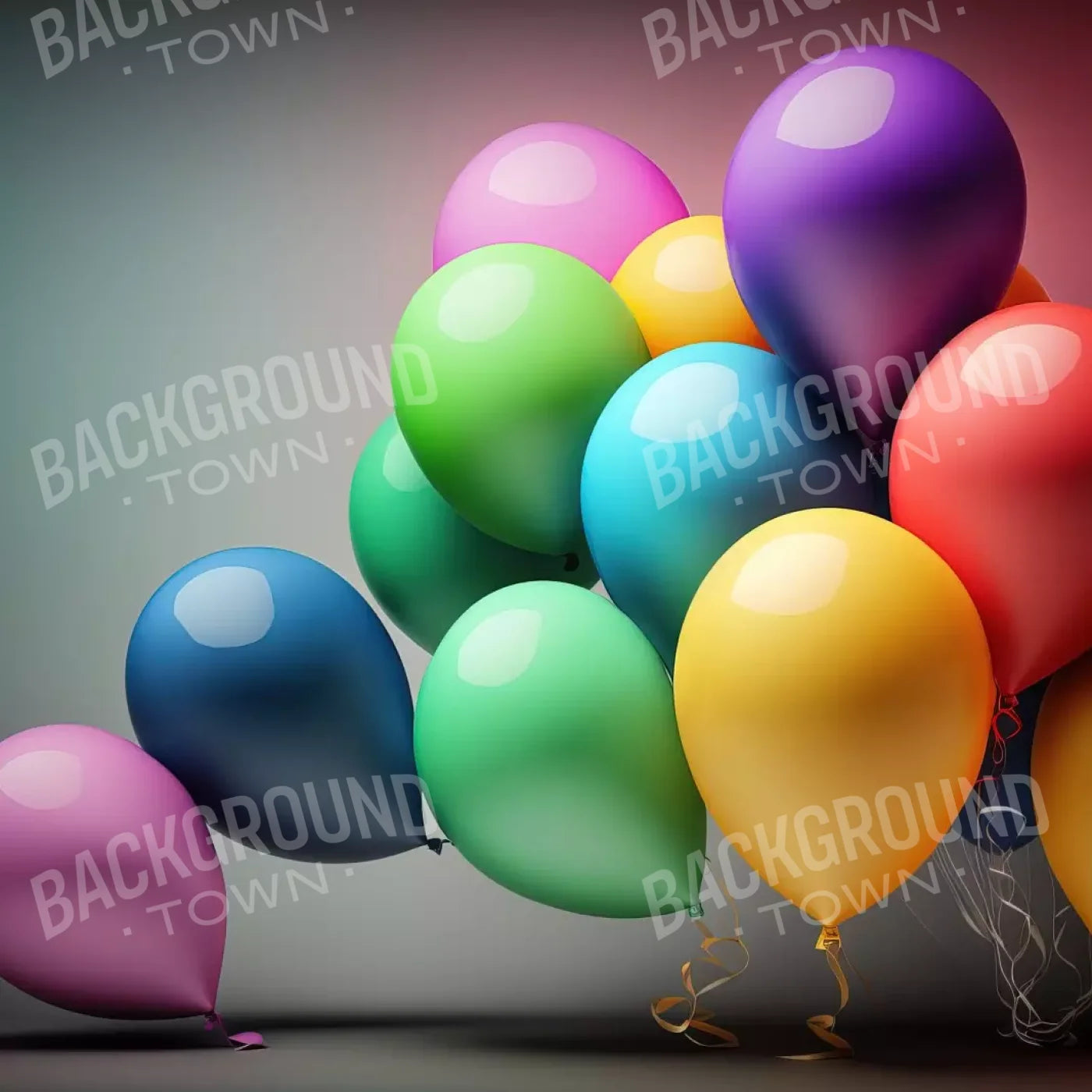 Bunch O Balloons 8X8 Fleece ( 96 X Inch ) Backdrop