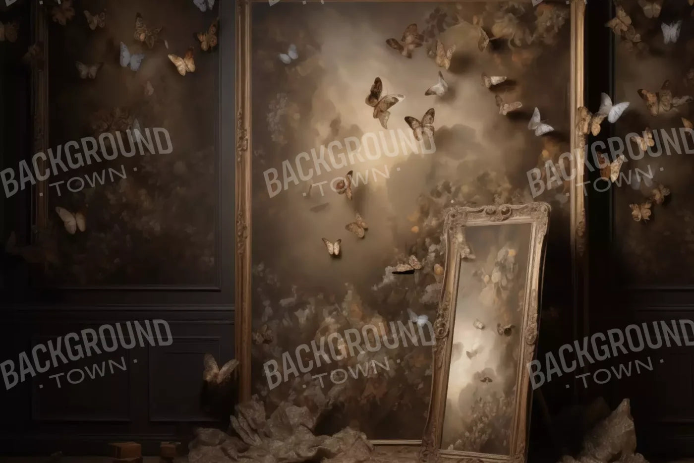 Butterflies In The Attic 12’X8’ Ultracloth (144 X 96 Inch) Backdrop