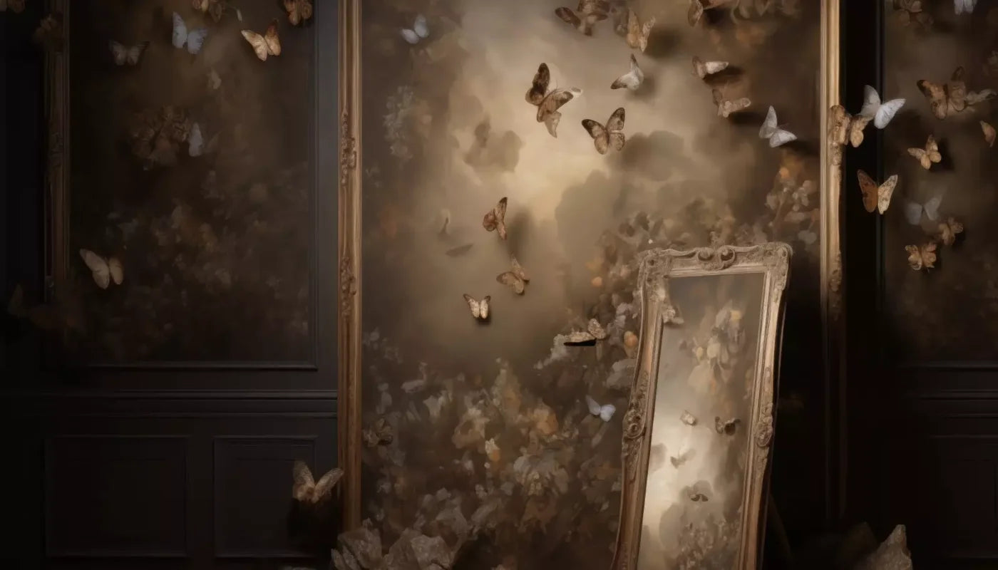 Butterflies In The Attic 14’X8’ Ultracloth (168 X 96 Inch) Backdrop