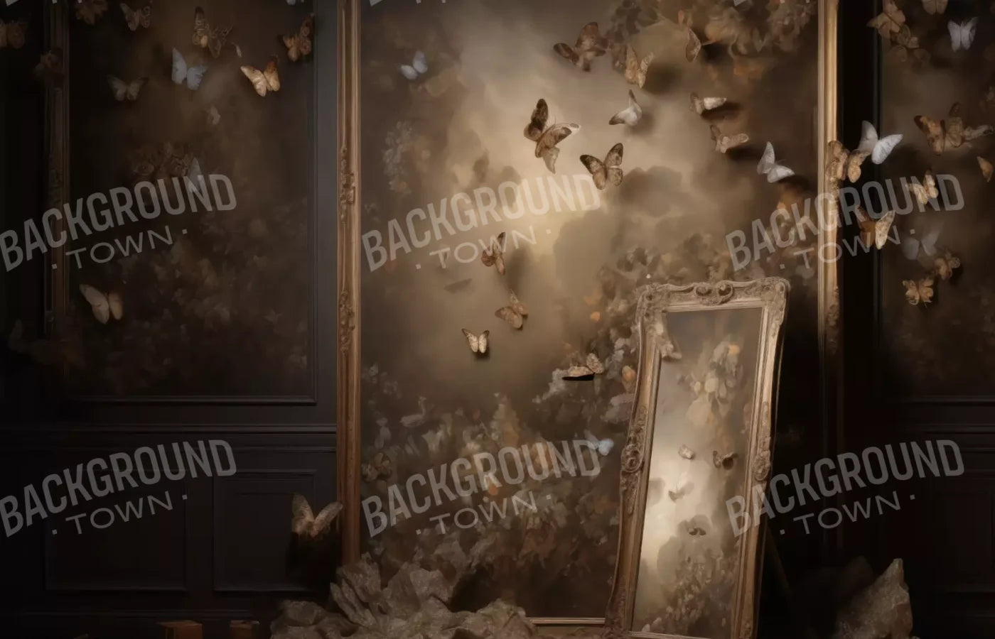 Butterflies In The Attic 14’X9’ Ultracloth (168 X 108 Inch) Backdrop