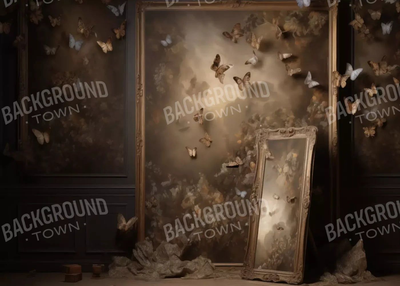 Butterflies In The Attic 7’X5’ Ultracloth (84 X 60 Inch) Backdrop